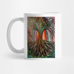 Tree of life painted in metallic Mug